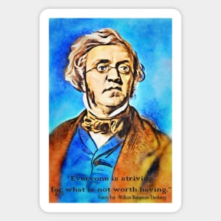 William Makepeace Thackeray Sticker